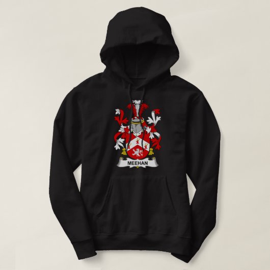 Meehan Coat of Arms Family Crest Premium Hoodie (Design voorkant)