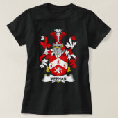 Meehan Coat of Arms Family Crest Premium T-shirt (Design voorkant)