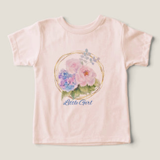 Meeisje Bloemetjes Shirt – Mooie Roze Bloem T-shir