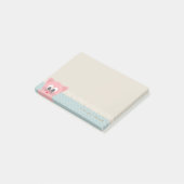 Meeisjesachtig modern, Stippen, Kat Post-it® Notes (Schuin)