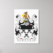 Meek Family Crest Canvas Afdruk (Voorkant)