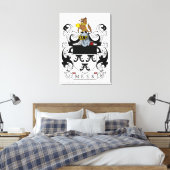 Meek Family Crest Canvas Afdruk (Insitu (Slaapkamer))