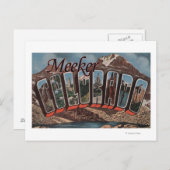 Meeker, Colorado - grote letterscènes Briefkaart (Voorkant / Achterkant)