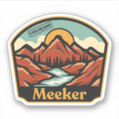 Meeker, Colorado Sticker (Voorkant)