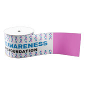 Meel Breast Cancer Awareness Pattern Ribbon Grosgrain Lint (Spoel)