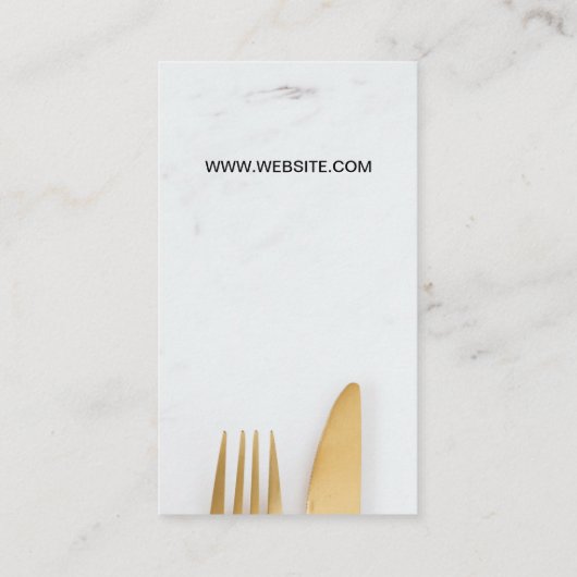 meel | Chef Rolling Dough Visitekaartje (Achterkant)