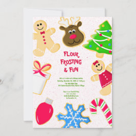 Meel Frosting Leuke Kinder Cookie Exchange Party Kaart