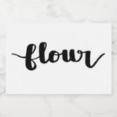 Meel Hand-Lettered Boerderij Label Voedselcontainer Etiket (Enkel label)