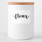 Meel Hand-Lettered Boerderij Label Voedselcontainer Etiket (Voorkant)