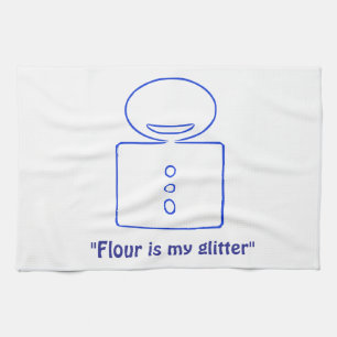 "Meel is mijn Glitter" Keuken Handdoek