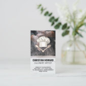 meel | Pet en gereedschap op de Logo Visitekaartje (Staand voorkant)