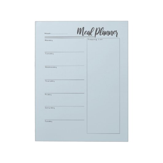 Meel planotornoteblok notitieblok (Linkerzijde)