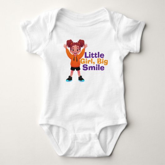 Meelevend babyhemd voor meisjes romper (Voorkant)
