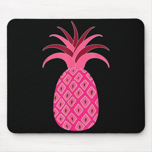 Meelevoudig Roze Ananas Muismat (Voorkant)