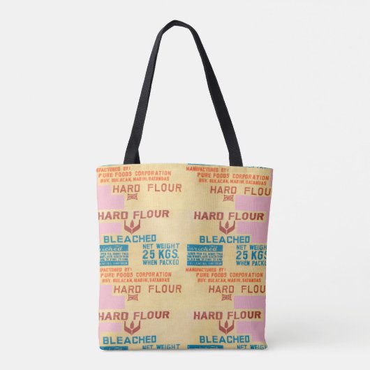 Meelzakken. Tote bag (Achterkant)
