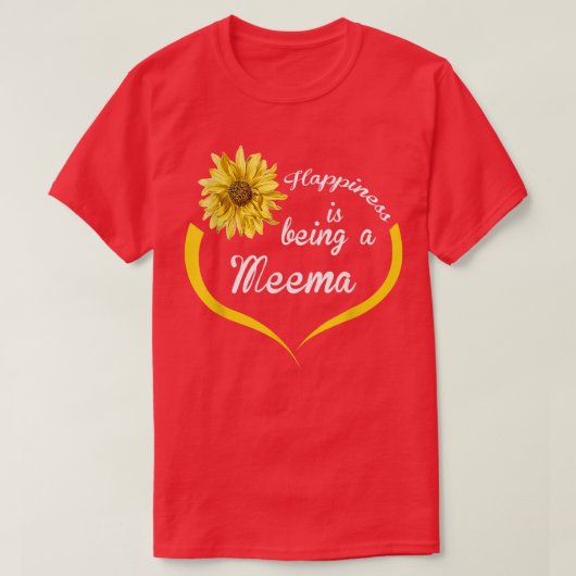 Meema Gift Happiness is een meema T-shirt (Design voorkant)