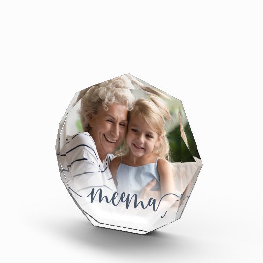 Meema | Grandma Script Overlay Fotoblokken (Rechts)
