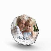 Meema we houden van je | Grandma Script Overlay Fotoblokken (Rechts)