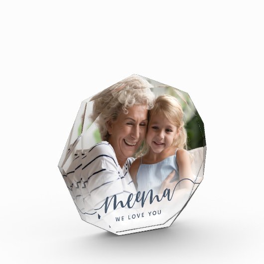 Meema we houden van je | Grandma Script Overlay Fotoblokken (Links)