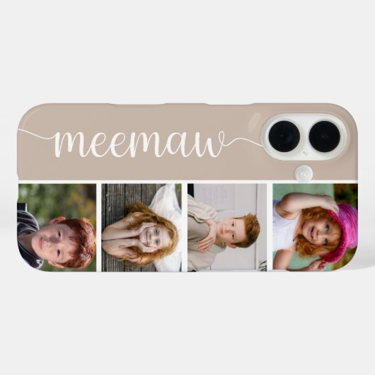 Meemaw 4 foto Case-Mate iPhone case (Achterkant (horizontaal))