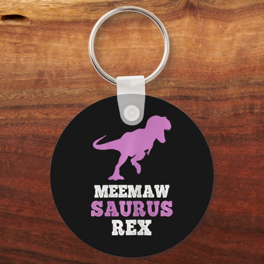 Meemaw-saurus Rex Dino Dinosaur Meemawsaurus Funny Sleutelhanger (Voorkant)