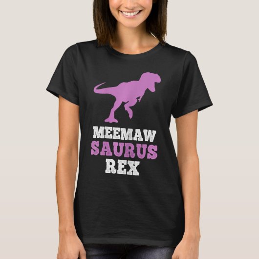 Meemaw-saurus Rex Dino Dinosaur Meemawsaurus Funny T-shirt (Voorkant)