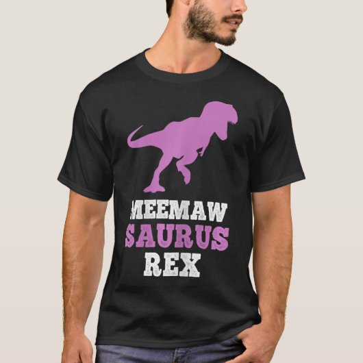 Meemaw-saurus Rex Dino Dinosaur Meemawsaurus Grapp T-shirt (Voorkant)