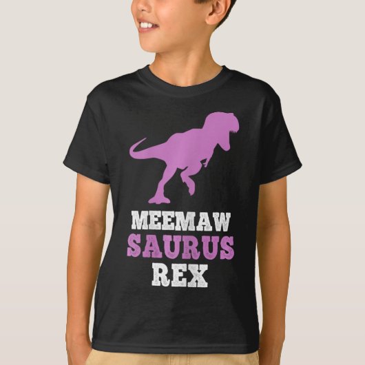 Meemaw-saurus Rex Dino Dinosaur Meemawsaurus Grapp T-shirt (Voorkant)