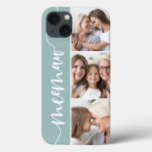 Meemaw Script Grandma Photo Collage Case-Mate iPhone Case (Achterkant)