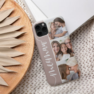 Meemaw Script Grandma Photo Collage Case-Mate iPhone Case
