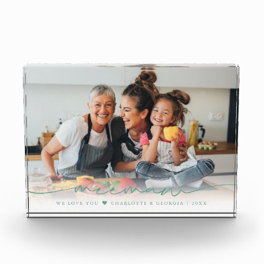 Meemaw Script Overlay | We houden van je fotoblok (Voorkant)