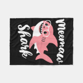 Meemaw Shark Moederdag Grandma Funny Mee-maw Fleece Deken (Voorkant (Horizontaal))