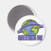 MeeMaw van de Wereld Magneet (Voorkant / Achterkant)