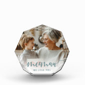 Meemaw We houden van je | Grandma Script Overlay Fotoblokken (Voorkant)