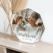 Meemaw We houden van je | Grandma Script Overlay Fotoblokken