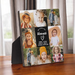 Meemaw We Love You Hearts Moderne fotocollage Fotoplaat<br><div class="desc">De Meemaw We Love You Heart Modern Photo Collage Plaque is een ontroerend en gepersonaliseerd geschenk dat je liefde voor je grootmoeder laat zien. Deze prachtig ontworpen plaquette is voorzien van een hartvormige fotocollage, zodat u uw favoriete familie afbeeldingen toe te voegen in een moderne en stijlvolle lay-out. Het oprechte...</div>