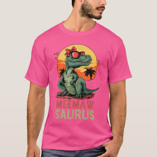 MeemawSaurus Dino Dinosaur MeemawSaurusRe Funnyre  T-shirt