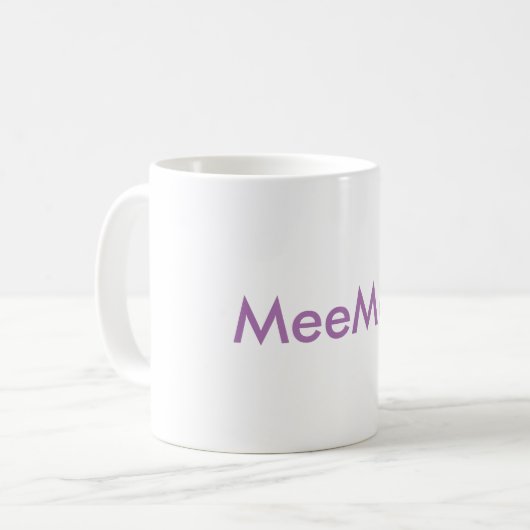"MeeMee" koffie-Mok Koffiemok (Voorkant links)