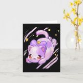 Meemeow Cats Plush Kaart (Gele Bloem)