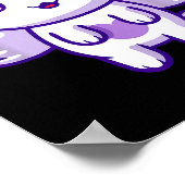 Meemeow Cute Cat Plu-shirt  Poster (Hoek)