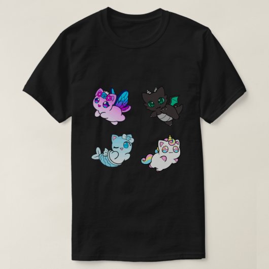 Meemeows Aphmau cat plush Sticker Pack Sticker.png T-shirt (Design voorkant)