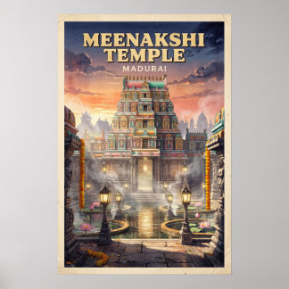 Meenakshi Amman Tempel Reis door de Tijd Poster