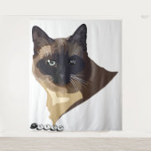 Meeow Cat Tapestry Wandkleed (Voorkant)