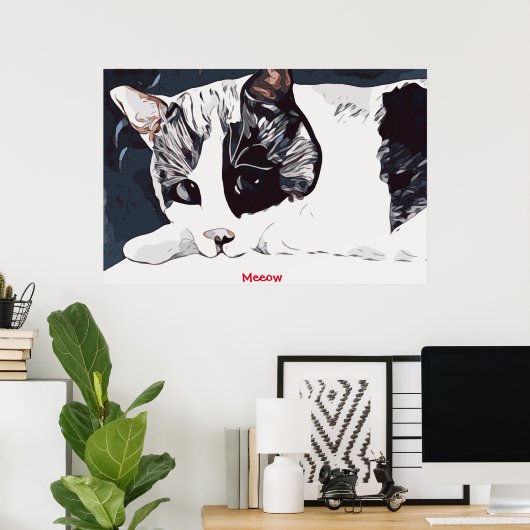 Meeow Kat Poster (Thuiskantoor)