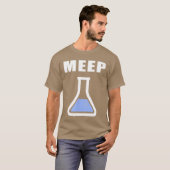 Meep Bekerglas Grappig Wetenschappelijk Experiment T-shirt (Voorkant volledig)