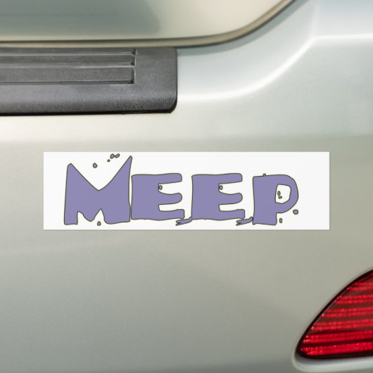 MEEP! Bumpersticker (Op auto)
