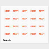 Meep Ronde Sticker (Vel)