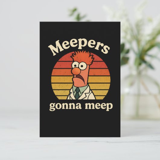 Meepers  gonna meep bedankkaart (Staand voorkant)