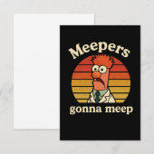 Meepers  gonna meep bedankkaart (Voorkant / Achterkant)