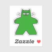 Meeple Cat Sticker (Vel)